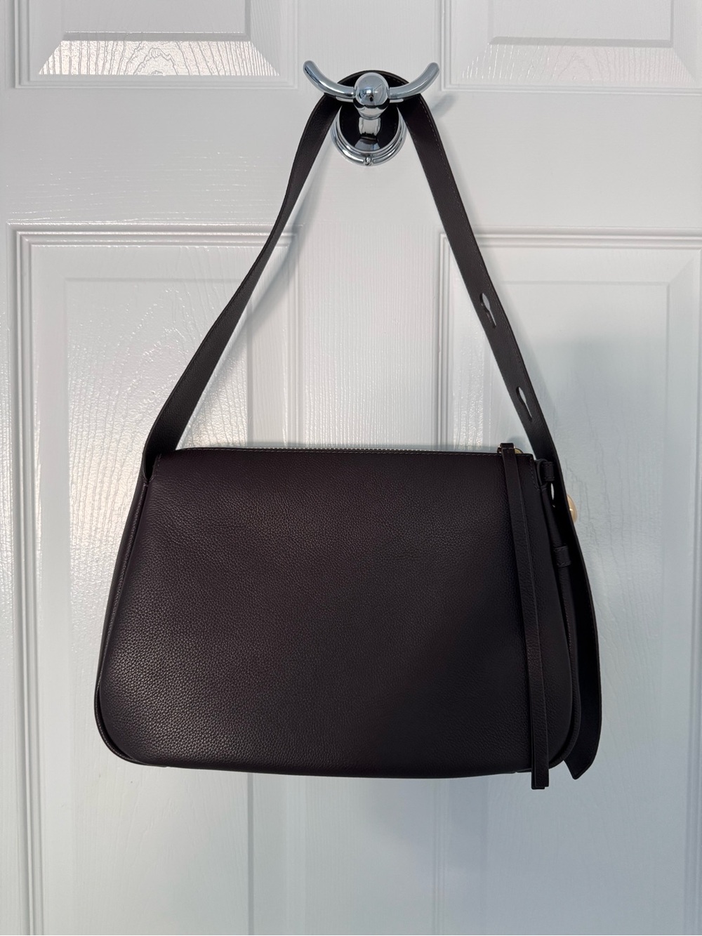 Tory Burch Romy Shoulder Bag Deep Brown New